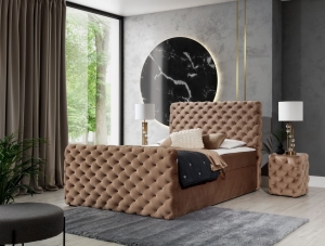 Łóżko kontynentalne CHESTERFIELD  DE LUX